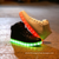 Youth USB charging high cut Luminous LED shoes lights glow shoes